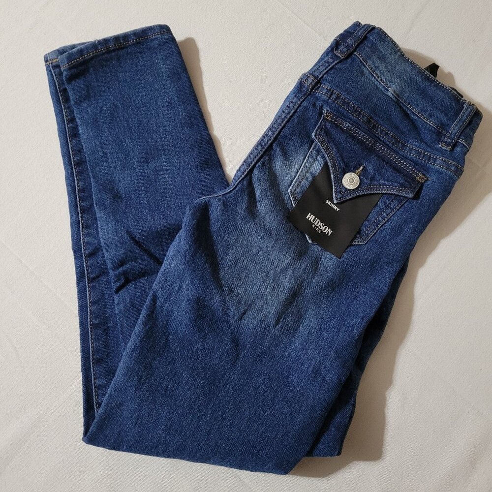 Hudson Kids size 12 NWT stretch Blue Jeans.